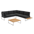 Ecklounges in Schwarz
