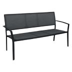 Gartenbänke in Schwarz