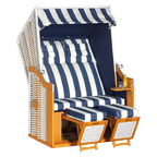 Strandkörbe in Blau